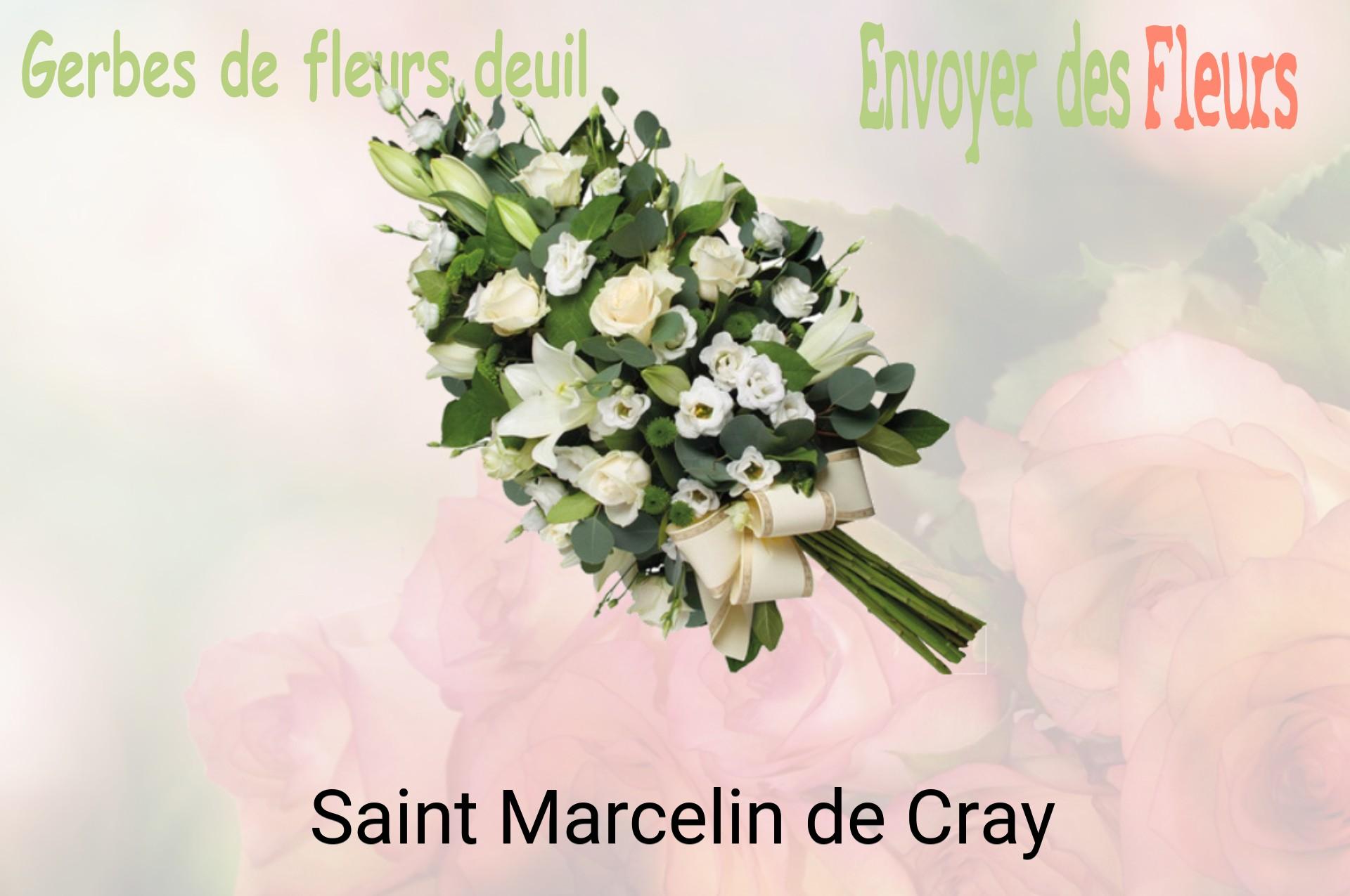 Gerbe de fleurs de deuil livrée à Saint-Marcelin-de-Cray